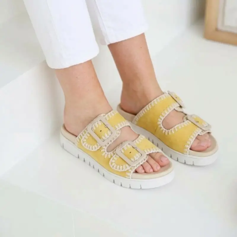Gabor Slippers Geel