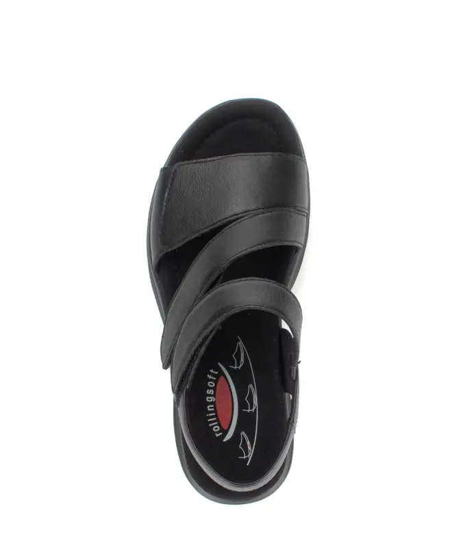 Gabor Rollingsoft Sandalen Zwart