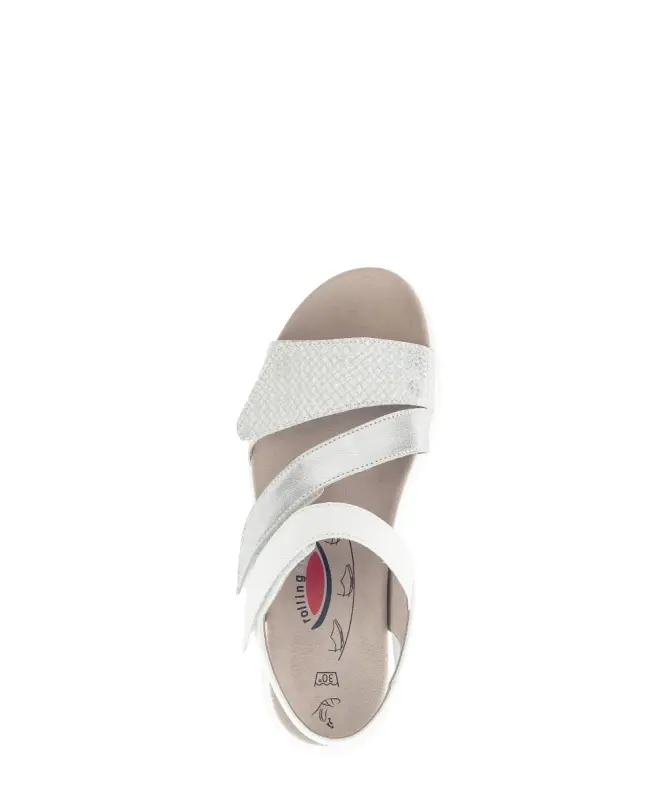 Gabor Rollingsoft Sandalen Zilver