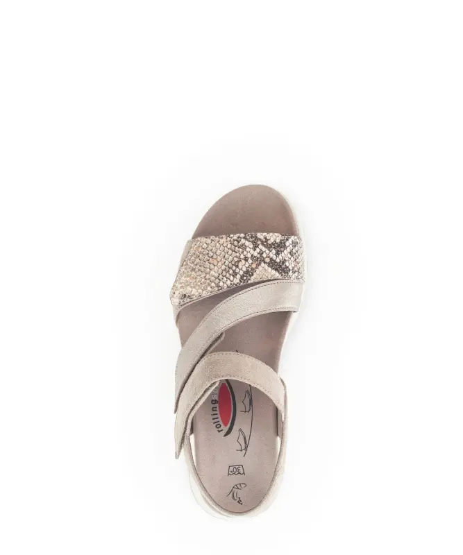 Gabor Rollingsoft Sandalen Beige